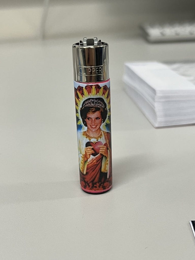 Custom printed lighter with full colour artwork wrapped round the body